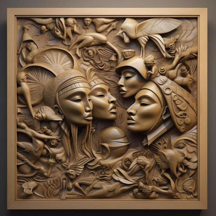 نموذج ثلاثي الأبعاد لآلة CNC 3D Art 